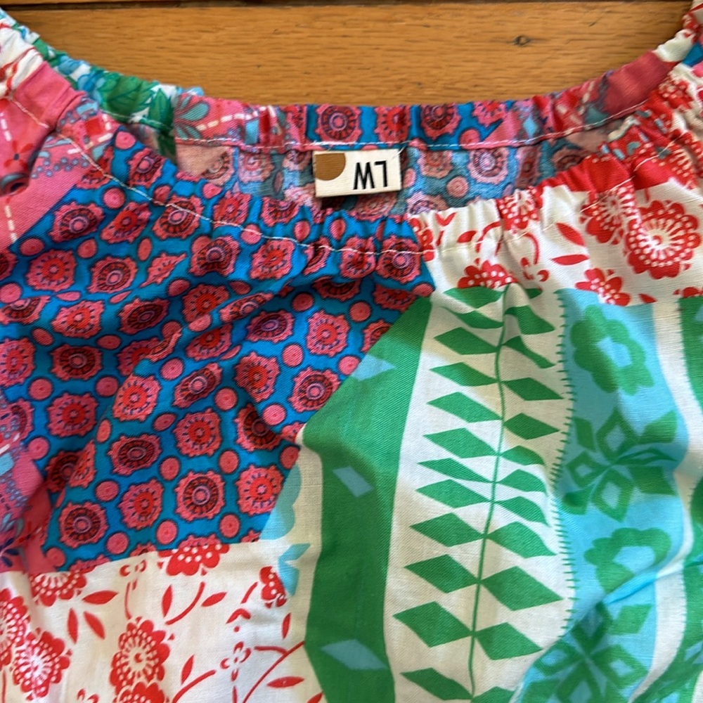 Rare Sample Lykke Wullf Patchwork Top - image 2